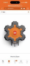 RIDGID 5-Outlet Heavy Duty Contractor Power Hub 15A 120V Indoor Outdoor Orange