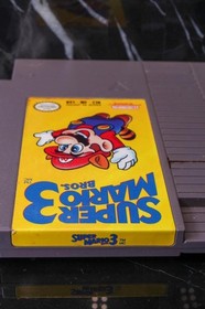 Original 1990 Super Mario 3 NES game cartridge Nintendo Tested Works! CAN VER #2