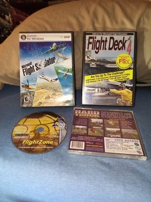 PC Simulation Game Lot - Microsoft Flight Simulator X, Flight Deck 4, Hard Truck