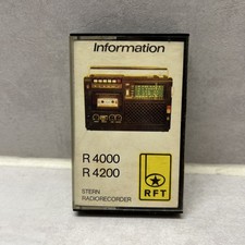 RFT DDR MC Kassette Stern Radiorecorder Information R4000 R4200