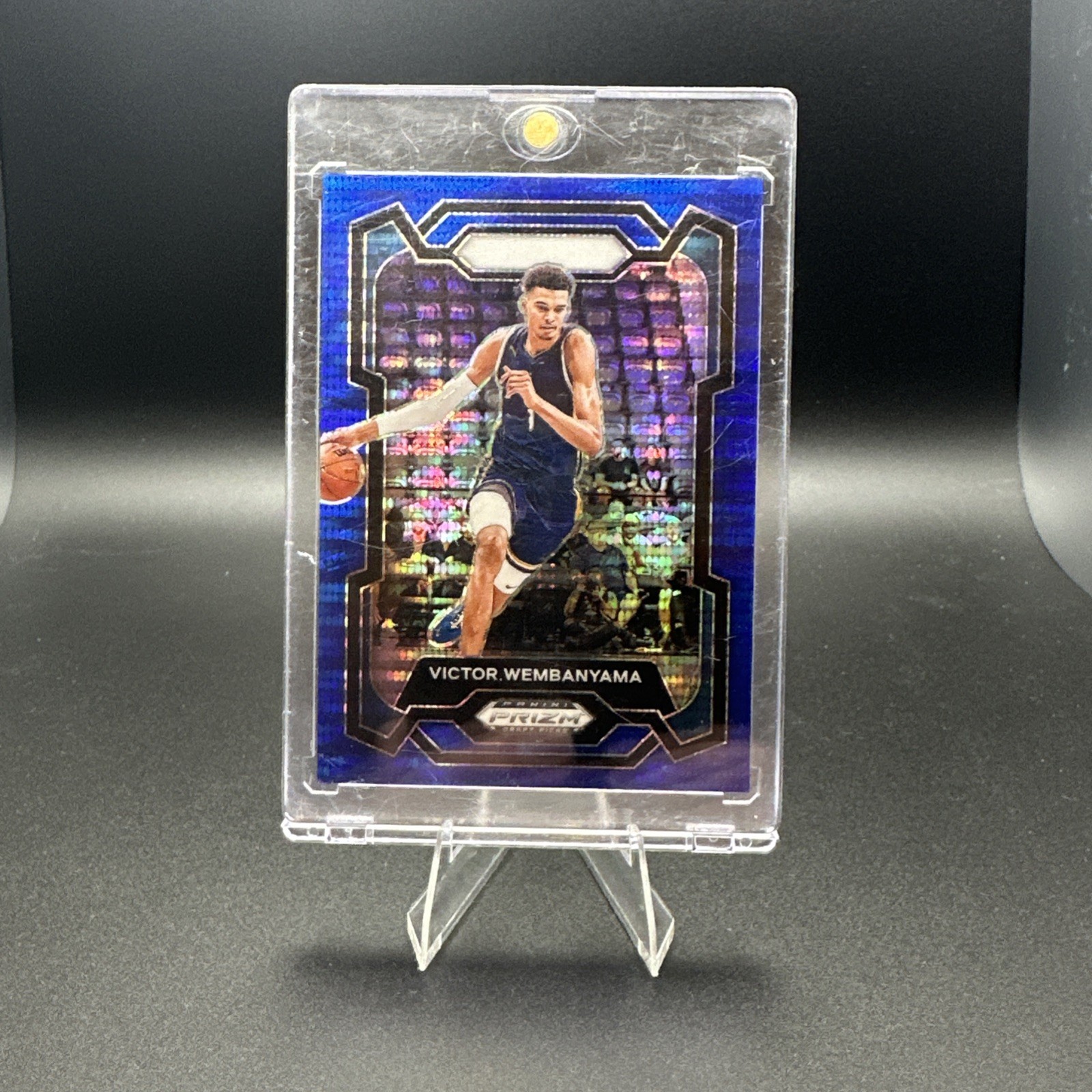 2024-25 Panini Prizm Draft Picks Blue Pulsar #d /99 Victor Wembanyama