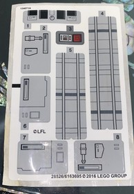 LEGO 75154 Star Wars TIE Striker Sticker Sheet 28526/6163695 New