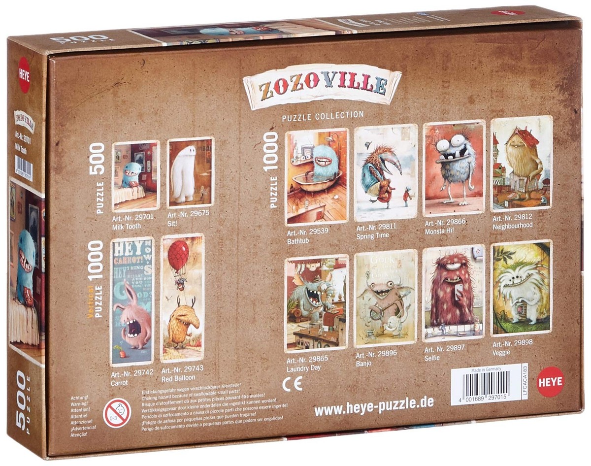 Heye Milk Tooth Zozoville Puzzles (500-Piece) 35 x 50 cm | eBay