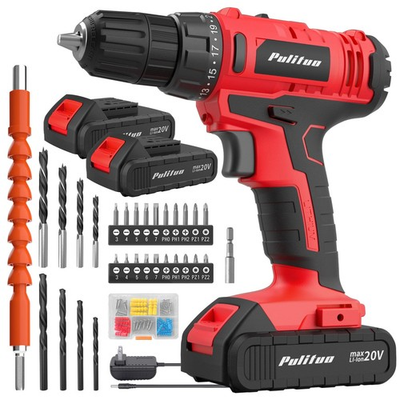 #ad #ad 20V Cordless Drill Driver 2 Batteries Electric Screwdriver 30Nm Power Drill... $75.12