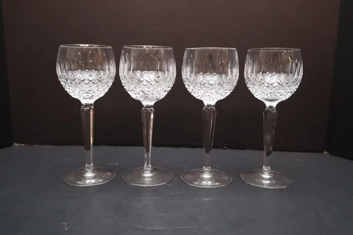 Waterford Crystal COLLEEN Vintage Wine Hocks 7-3/8" Set of 4 - Ireland
