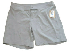 NEW REEF Cove Solids Hybrid Chino Board Shorts Size XL Flat Front Gray
