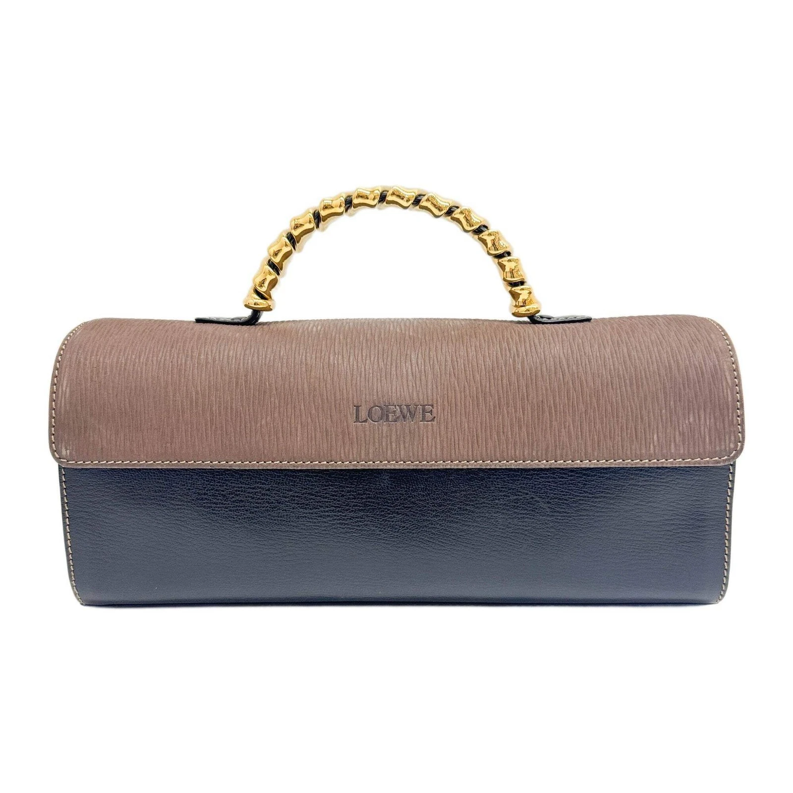 Loewe — LOEWE Velazquez Brown & Black Leather Hand Bag