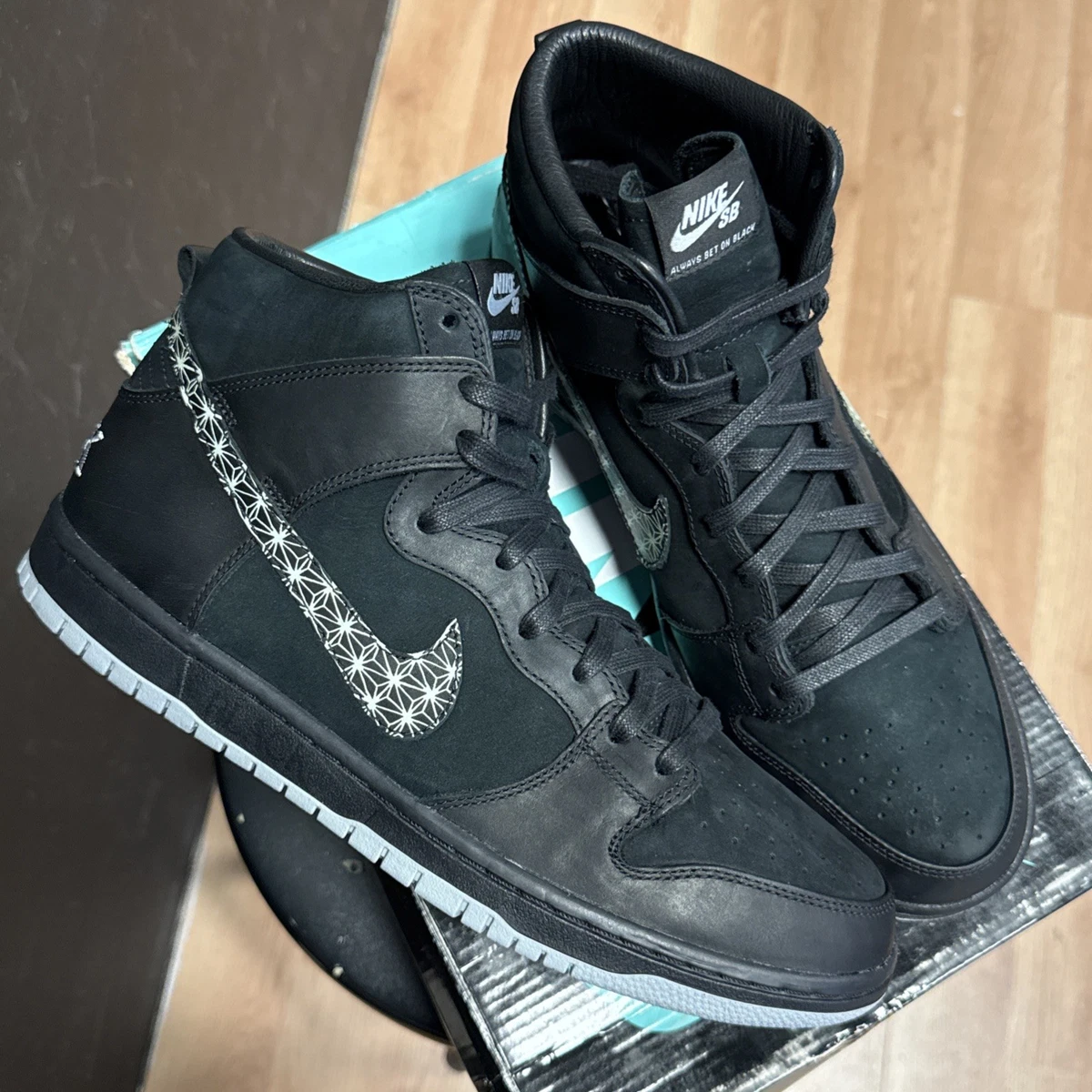 Nike Black Bar x SB Zoom Dunk Pro High Black | eBay