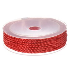 Twisted Nylon Twine Thread 3mm 7M/23 Feet Braided Nylon String, Red