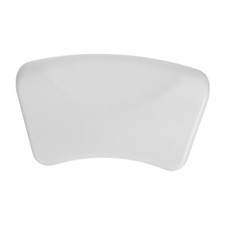 White PU Bath Neck Pillow for Bathtub with Non-Slip Suction Cups Household Use