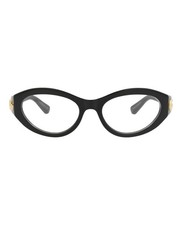 Gucci Womens Cat Eye Black Black Transparent Fashion Designer Eyewear