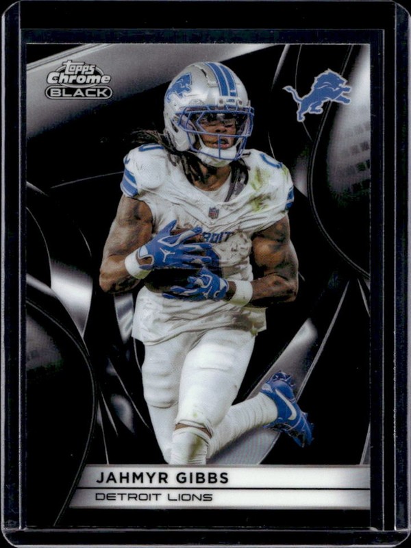 2025 Topps Chrome Black Jahmyr Gibbs #37 Lions