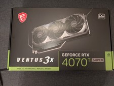 MSI Ventus GeForce RTX 4070 Ti Super 16GB GDDR6X 3x OC 12 Months