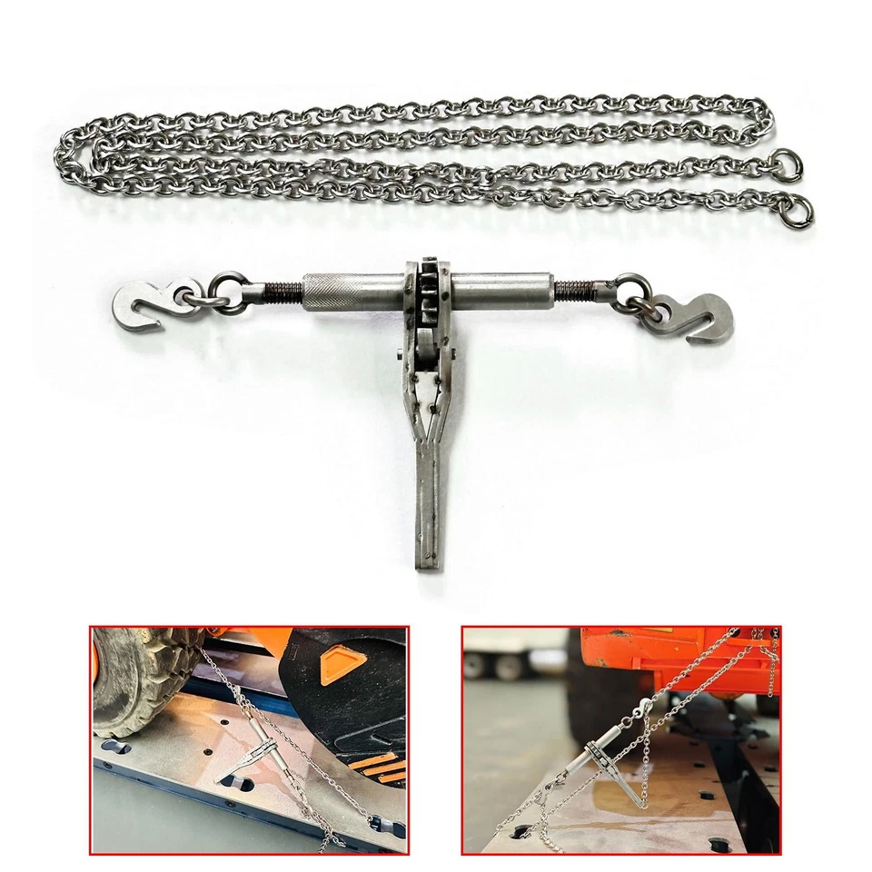 Metal Ratchet Chain Binder Load Tensioner for 1/14 RC Truck Radio Control Loader - Image 2 of 4