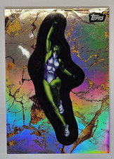 2025 Topps Marvel Comic Book Heroes 1975 Refractor Card She Hulk 90 NM