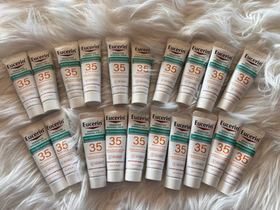 20 Ea EUCERIN Sensitive Mineral Face SPF 35  0.35 oz BLENDABLE skin Tone Travel