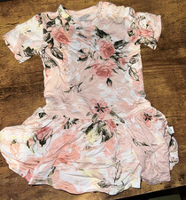 Posh Peanut Bamboo Bodysuit Dress 3-6 Months Flower Pattern