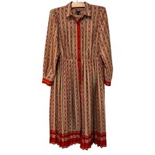 Ann Taylor | Dress Midi Long Sleeve Horsebit Classic MISSING BELT- Size 4