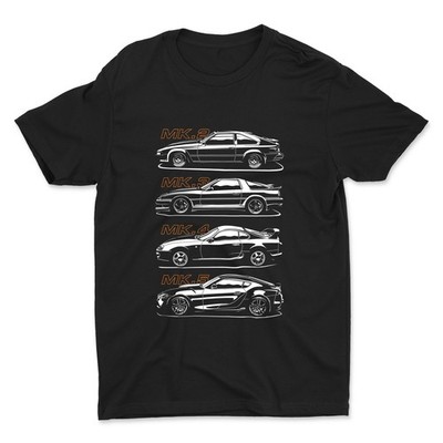 Supra History T Shirt MK2 MK3 MK4 MK5 JDM Car Graphic Tee