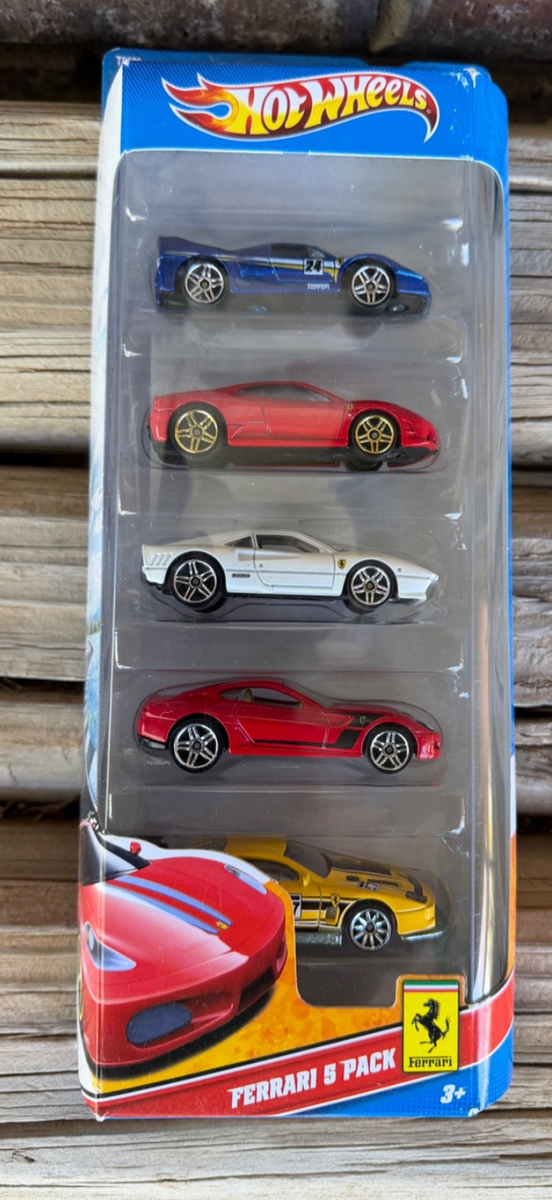 2010 HOT WHEELS FERRARI 5-pack: F50, 575 GTC, 430 Scuderia, GTO