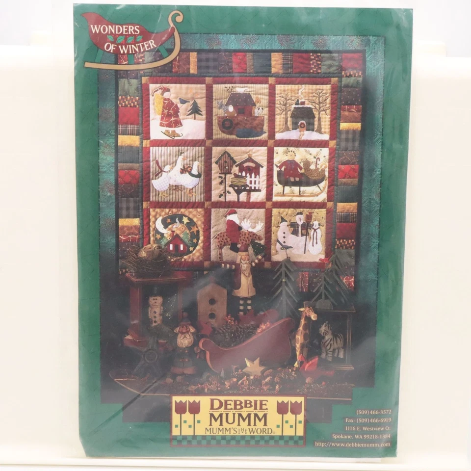 Juego de 2 Nuevos Patrones de Edredón Debbie Mumm Visiones de Navidad y Maravillas del Invierno Foto 3 de 4