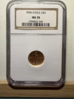 2006-W $5 Gold Eagle NGC MS70 American Gold Eagle Perfect Gem 1/10 Oz