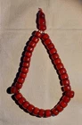 Antique 94,7 Grs Cherry Αmber  Bakelite Faturan  Islam Prayer 33 Beads, Rosary