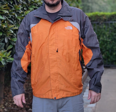 Large L Mens North Face summit Series Jacket northface orange gray