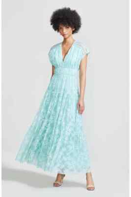 $1790 NEW Lela Rose Chantilly Lace Midi Dress Seafoam Green Blue Ruffle 0 6 | eBay $1790 NEW Lela Rose Chantilly Lace Midi Dress Seafoam Green Blue Ruffle 0 6 | eBay