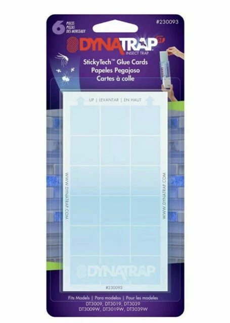 DynaTrap 230093 Stickytech Replacement Glue Cards For Flylight Insect Trap - 6 Pack
