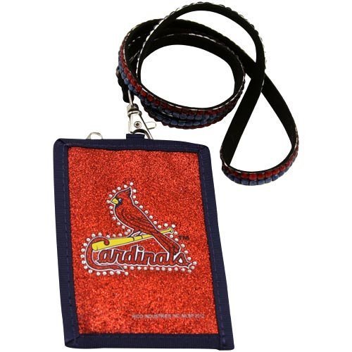 MLB Bling Glitter Sparkle Beaded Lanyard I.D. Wallet - Picture 11 of 16