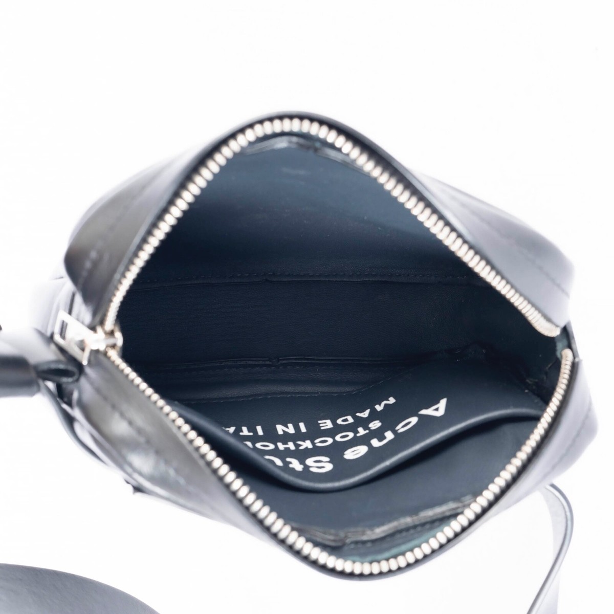 70133 auth ACNE STUDIOS black leather MUSUBI DOUBLE Belt Bag | eBay