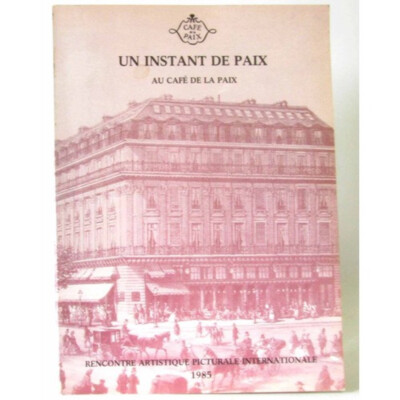 Ein Moment im Café de Paix 1985 Künstlerische Begegnung Gemälde Ausstellung Malerei