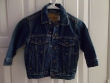 Boys Unisex Levi Strauss Signature Denim Jean Jacket Coat Size 4