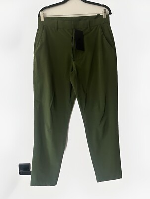 Fabletics Pants Men s Sz Medium The Only Pant Deep Moss Green Classic Fit Chinos