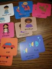 Mini LINGO Bilingual MEMORY Game - French & English Cards - Diversity minilingo