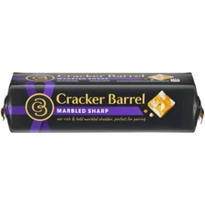 2 pack Cracker Barrel Marbled Sharp Cheddar Cheese,, 2x8 oz Block (1 pound)
