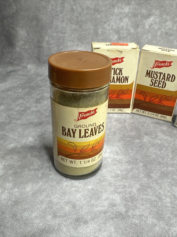 Vintage french's spice collection display 1980s 1970s Prop Kitchen eBay