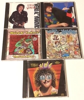 WEIRD AL YANKOVIC - 5 CD SET - UHF, THE FOOD ALBUM, EVEN WORSE