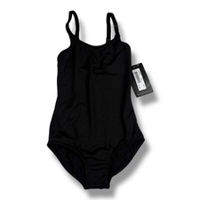 Bloch Dance Girls Pranay Adjustable Strap Camisole Leotard Black Size 6X-7 NWT