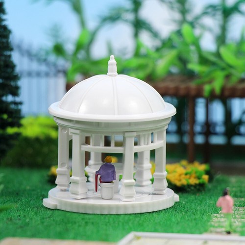 GY03075 2Sets OO HO Scale 1:75 DIY Pavilion Model Gloriette Chinese Construction - Picture 3 of 5