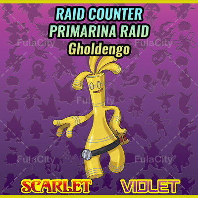 Pok&eacute;mon Scarlatto/Viola &ndash; Shiny Gholdengo E Primarina Tera &ndash; Raid Ready &ndash; Personalizzato