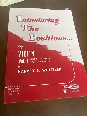 Introducing The Positions For Violin, Volume 1 - Third And Fifth Position