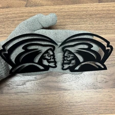 Reaper Emblem Badge Car or Truck,  (2) Badges,  Angry Agressive Relentless