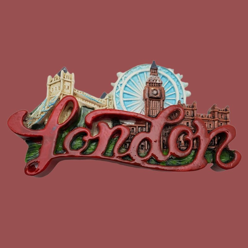 Tower Bridge Big Ben London Eye London Skyline Resin Fridge Magnet Souvenir