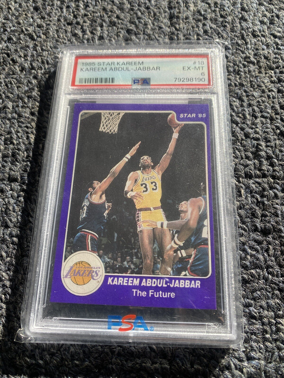 1985 Star Kareem Abdul-Jabbar #18  POP 3 Rare
