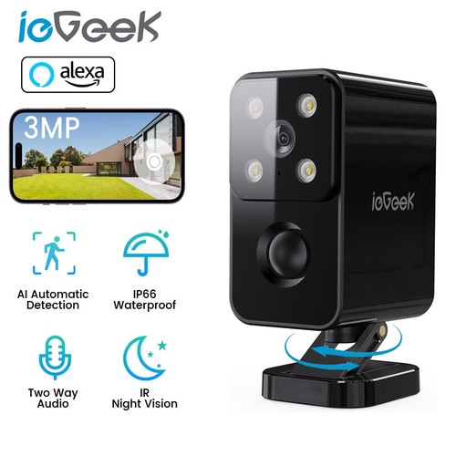 ieGeek 2K/3MP Outdoor Wireless Security Camera Home WiFi Battery CCTV IP Camera - Picture 9 of 11