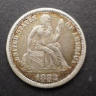 1882 *P* SEATED LIBERTY SILVER DIME **NICE COIN!** FREE SHIPPING! M7366