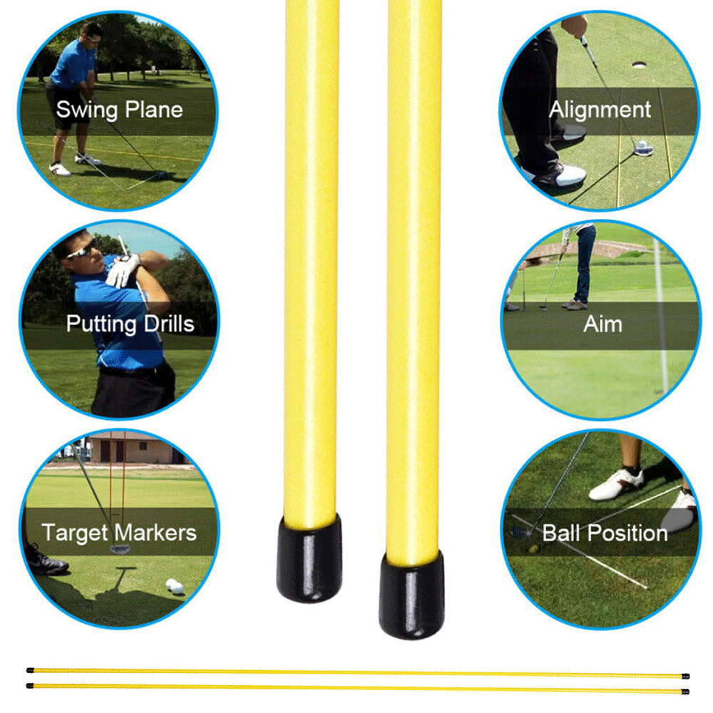 Masters Drill Stix Golf Alignment Sticks - Yellow Masters Drill Stix Golf Alignment Sticks - Yellow