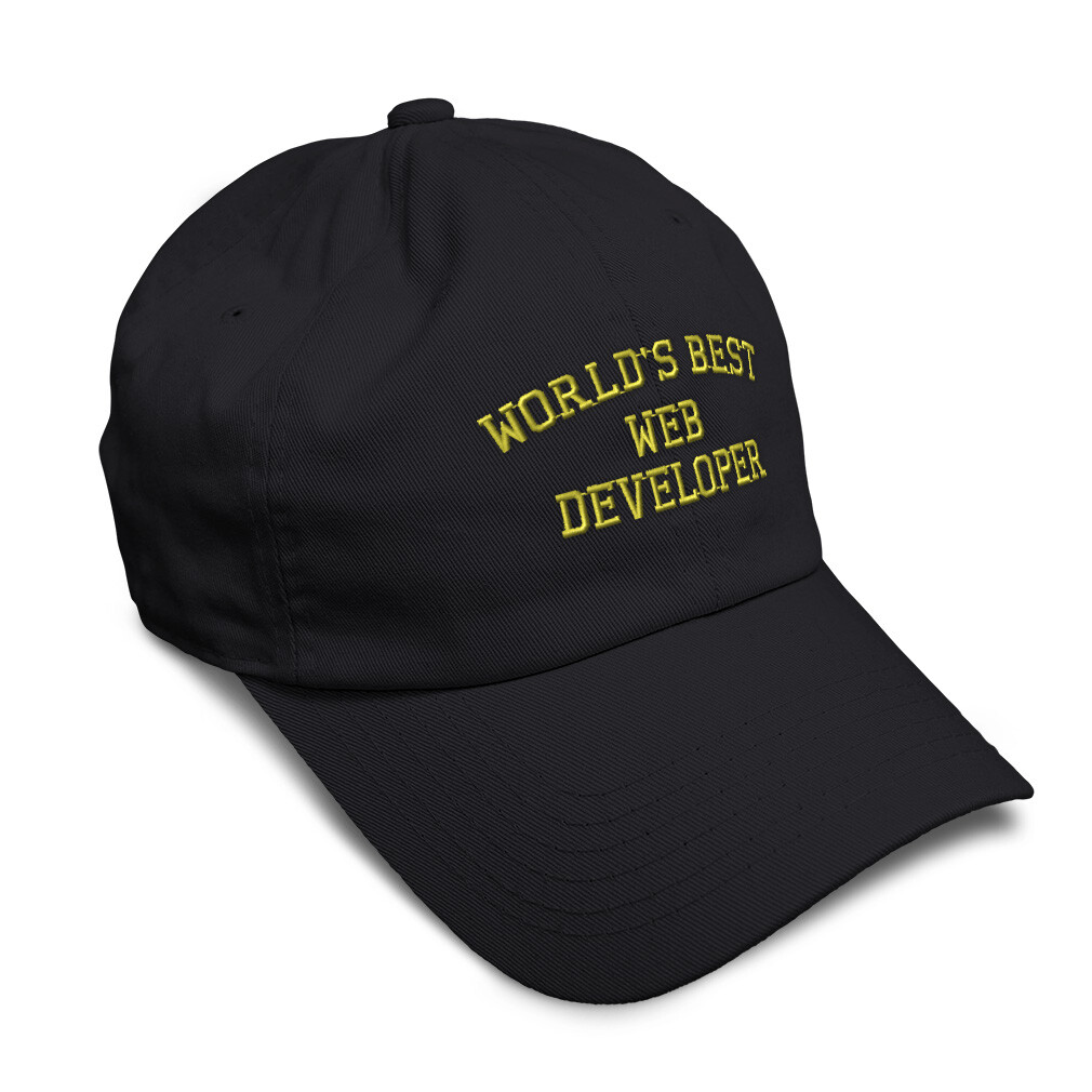 Soft Women Baseball Cap Worlds Best Web Developer Embroidery Dad Hats for  Men